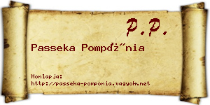 Passeka Pompónia névjegykártya